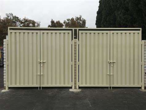 metal frame topped trash enclosure|galvanized steel trash enclosures.